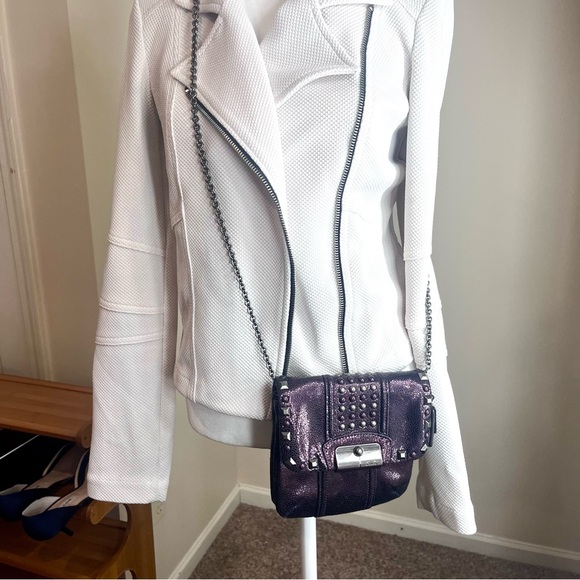 Coach Metallic Purple Crossbody Bag - Picture 4 of 4